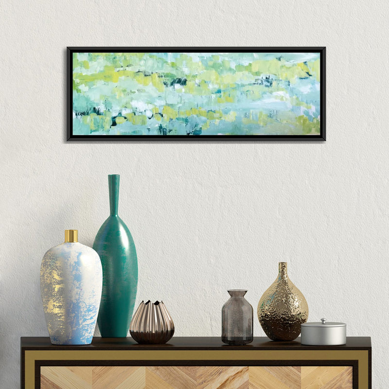 «Except in Spring», reproduction sur toile, H 12 po x l 36 po x P 1,5 po, Cadre noir