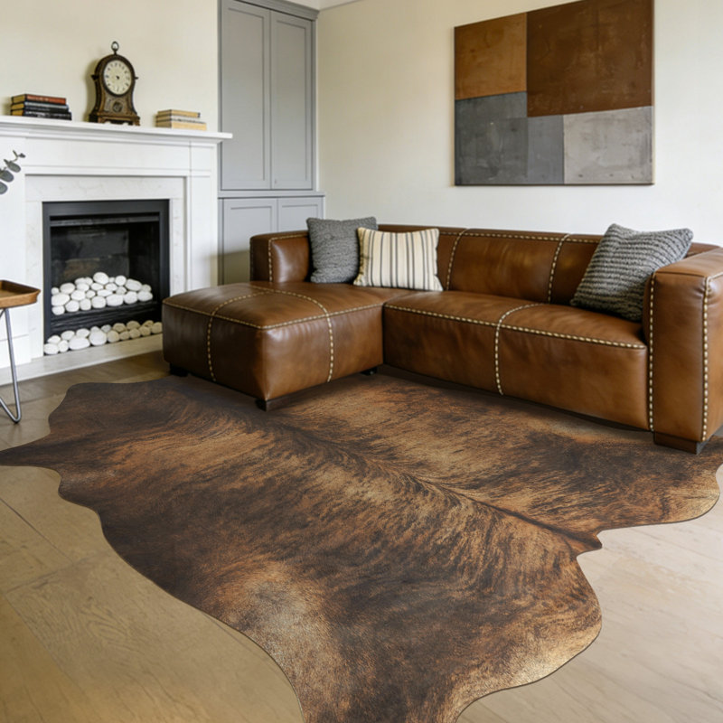 Tapis en similicuir à imprimé animal pour l'intérieur, adapté pour les salons, les chambres à coucher et les bureaux.