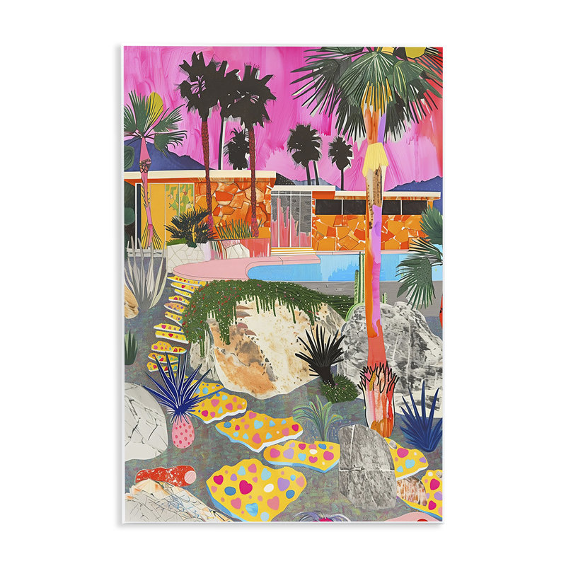 "Modern Modern Villa Collage" par Jess Stempel, H 19 po x l 13 po