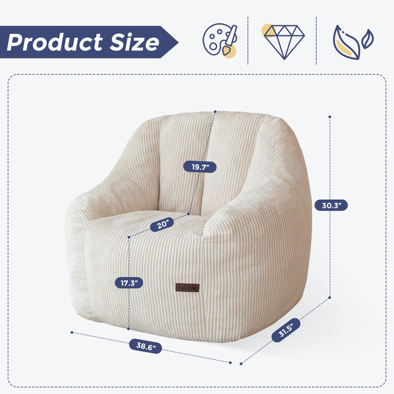 Fauteuil à billes Fauteuil à billes Comfy, Beige