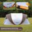 Tente pour bateau pop-up 4-6 personnes orange clair
