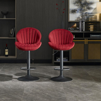 Ensemble de 2 tabourets de bar, chaises de bar à hauteur de comptoir pour la cuisine