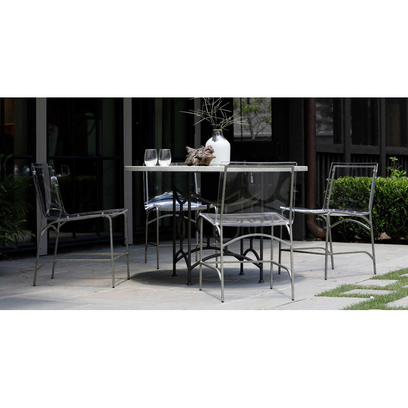 Chaise Claro - Acier inoxydable / acrylique, Acier inoxydable
