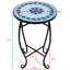 Funkstown Round Glass Outdoor Bistro Table - 36 cm W 36 cm D