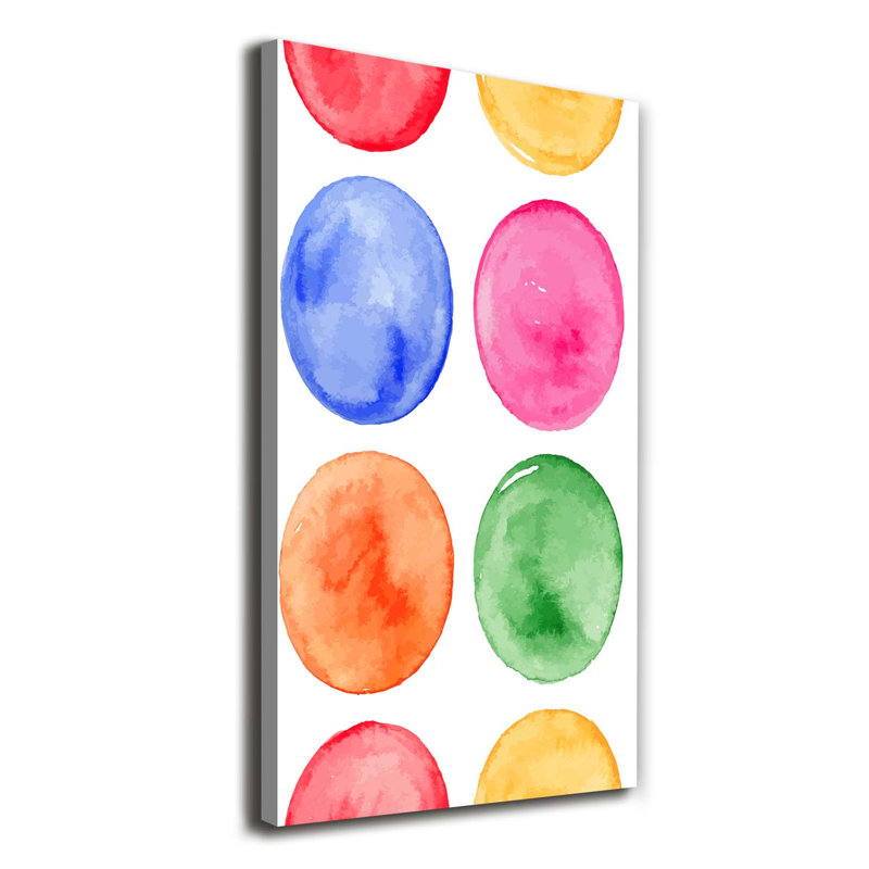 Colourful Circles - Wrapped Canvas Print