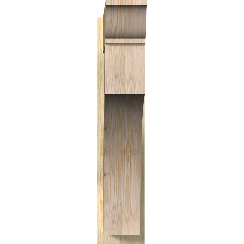 Persienne en bois Westlake, Sapin Douglas de 8 po (sciage brut), P 34 po x H 38 po