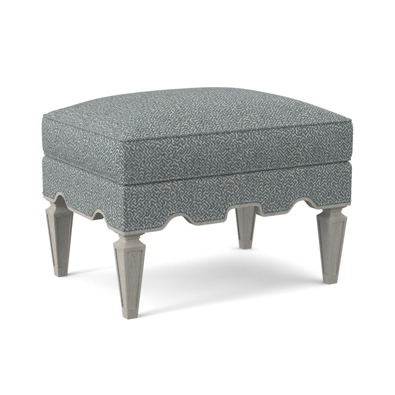 Repose-pieds Palm Beach, Bisque, Mélange de polyester Maya cyan