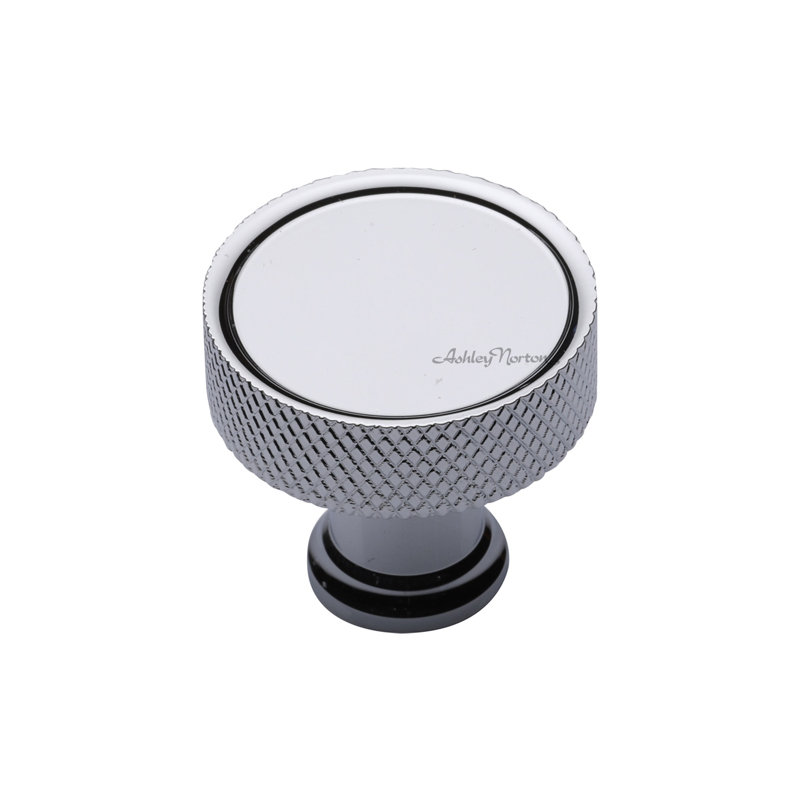 Lisbon 1 1/4" Diameter Round Knob, Polished Chrome