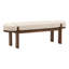 Ella Upholstered Accent Bench, Beige-1655252458