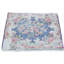 Tapis carré semi-antique à motif floral délavé 1 pi 5 po x 1 pi 6 po