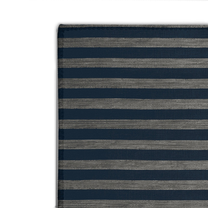 Tapis intérieur / extérieur gris HorizontalStripes, Rectangulaire 2 pi x 3 pi