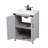 Slayton 24 " W Freestanding Standard Free Standing 1 Single Vanity Bathroom Vanity With Engineered Marble Top-791529346