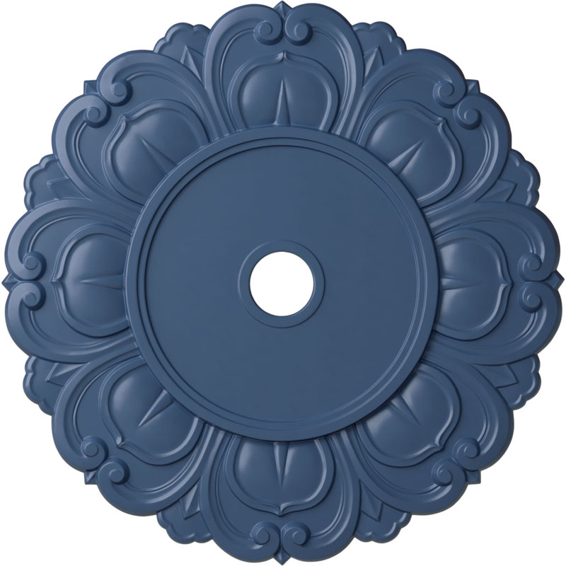 Endurathane Angel Ceiling Medallion, 32 1/4"OD x 3 5/8"ID x 1 1/8"P (Fits Canopies up to 15 3/4"), Hand-Painted Americana Finish