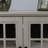 White Acrylic Mirrored Door Sideboard-390639546