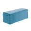 Safar Large Plush Velvet Ottoman Storage Box with Plain Lid Multi Functional Upholstered Blanket Box-116779916-116779910
