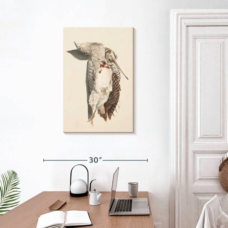 Deux oiseaux morts, 30" H x 20" W