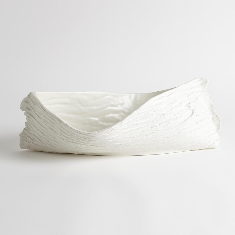 Twisty Japanese Cherry Bowl-Matte Black, Matte White