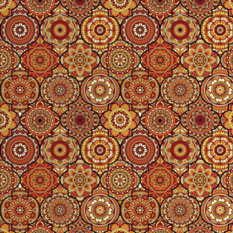 Tissu marocain, H 36 po x l 58 po x P 1 po
