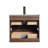 24" Floating Bathroom Vanity with Sink – Wall-Mounted All-Wood Cabinet with Soft-Close Drawers, Open-Back Design & Durable Ceramic Top-1988102305-1988102306