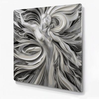 Art mural abstrait gris 58