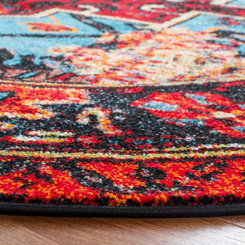 Canan Performance Oriental Rug, Round 5'3"