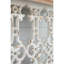 Console 32 po x 12 po x 32 po Classic Vintage White Wash avec plateau en bois brun