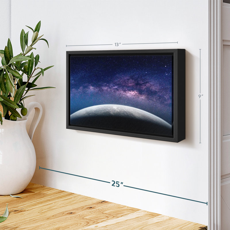 «Earth and the Milky Way», reproduction sur toile, H 9 po x l 13 po