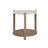Stone Top End Table - Toffee