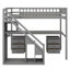 Lit mezzanine avec commode, bureau et bande lumineuse-135700729-135700728
