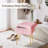 Amisted Vanity Stool Chair With Storage, Faux Fur Makeup Chair With Metal Legs, Small Footrest For Bedroom-1346079595