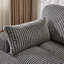 Double méridienne intérieure, canapé-lit rembourré surdimensionné pour l'intérieur, canapé-lit luxueux à assise profonde, causeuse modulaire, causeuse en velours côtelé pour le salon, aucun assemblage requis-2004597197