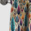 Tribal Frivolity Boho Motif V - Rideau Boho - Rideau abstrait occultant - 1 panneaux-107555686