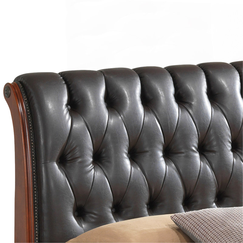 Elegant Transitional Storage Bed, King