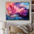 Toile avec cadre flottant or