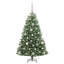 Artificial Hinged Christmas Tree Green PVC and Metal-1819897622