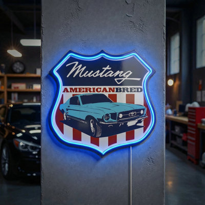 Enseigne Mustang American Breed - Breed