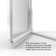 Deluxe 57.5'' W 68.6'' H Framed Neo-angle Reversible Shower Enclosure