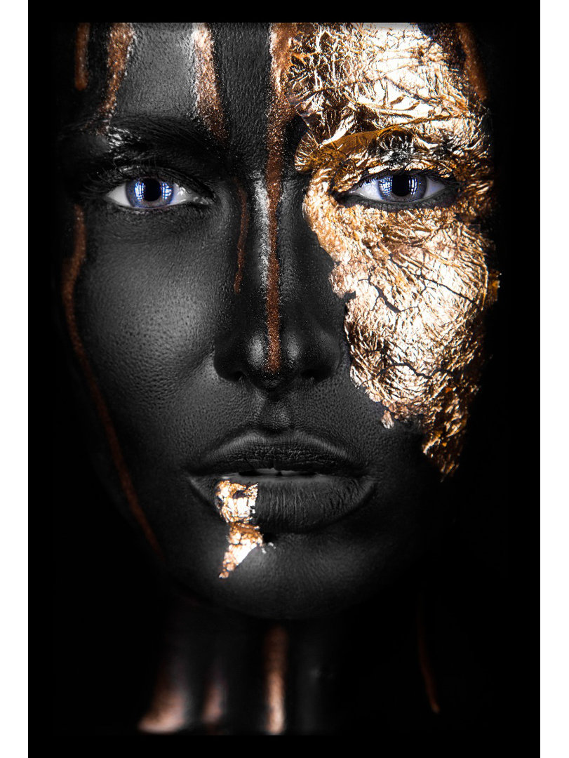 Gerahmtes Poster Noir Gold