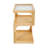 3-Tier Solid Wood Nightstand For Small Spaces With Open Storage-608695967