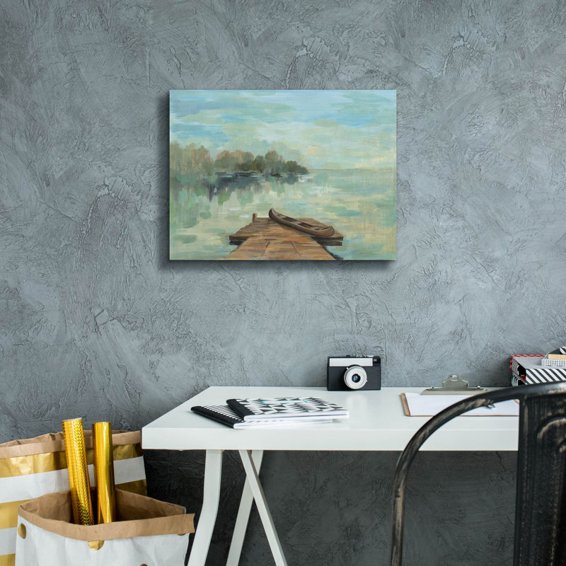 «Epic Graffiti« Lakeside Retreat II no Wood »par Silvia Vassileva, art mural sur toile, 16 po x 12 po