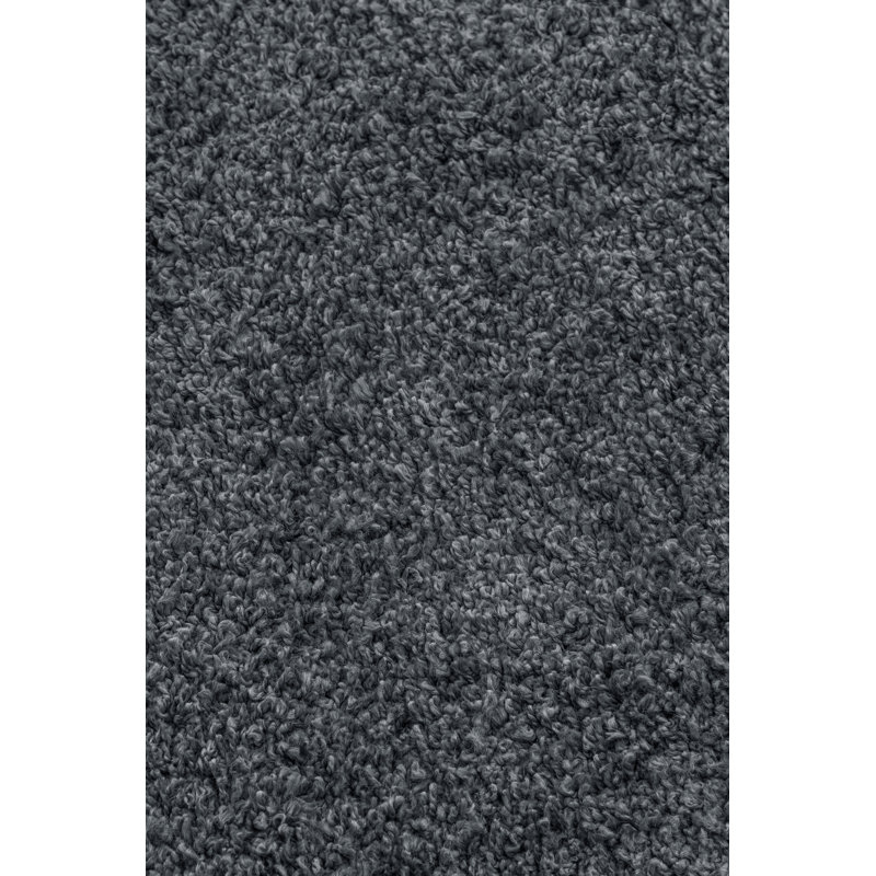 Solid Colour Machine Woven Gray Area Rug, Rectangle 80cm x 240cm