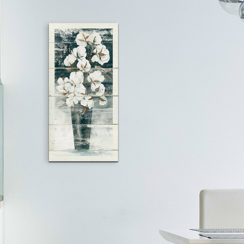 " Country Cotton " by Carol Robinson, 24" H x 12" W x 1.5" D
