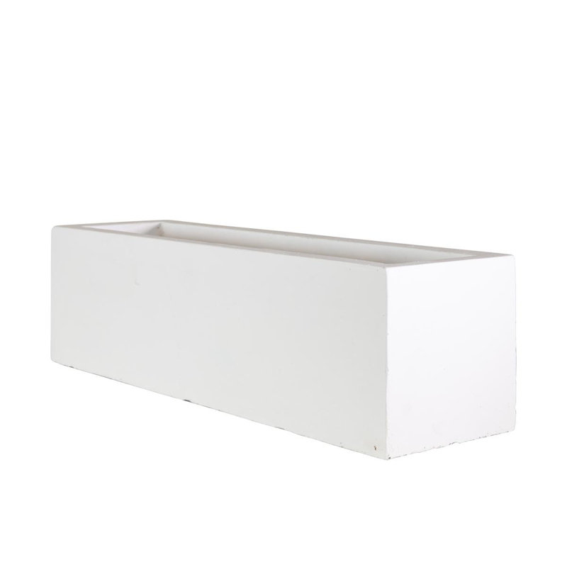 Window Box Planter, 17.5cm H x 80cm W x 17cm D, White