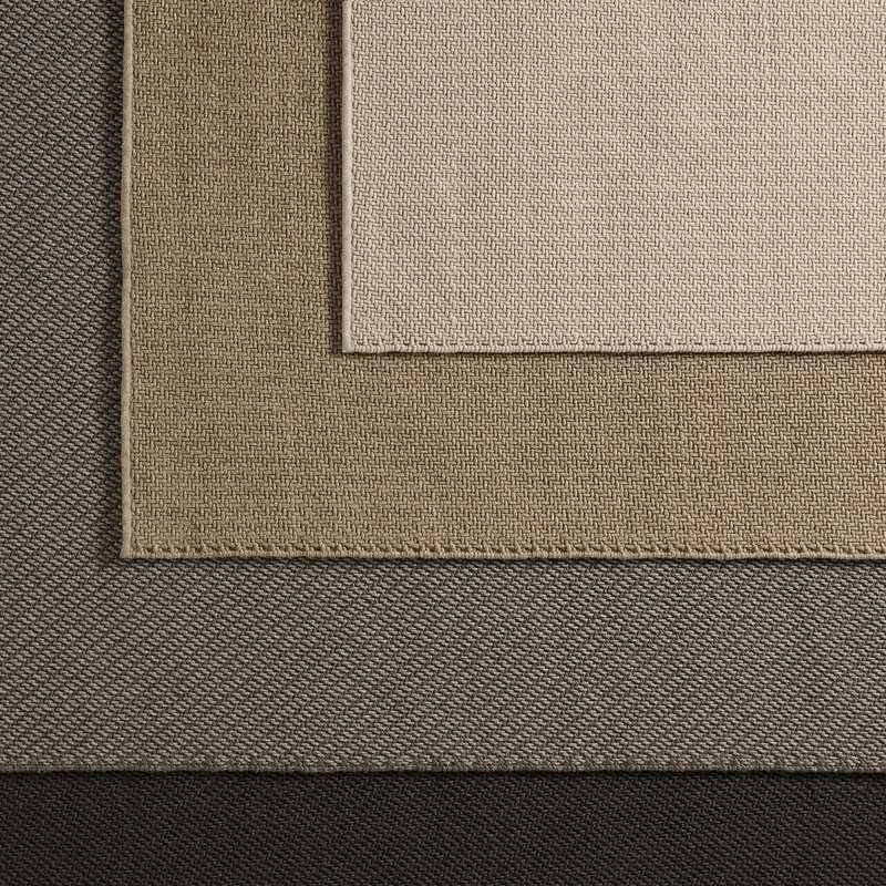 Quinton Handmade Indoor/Outdoor Solid Beige, Rectangle 4' x 6'