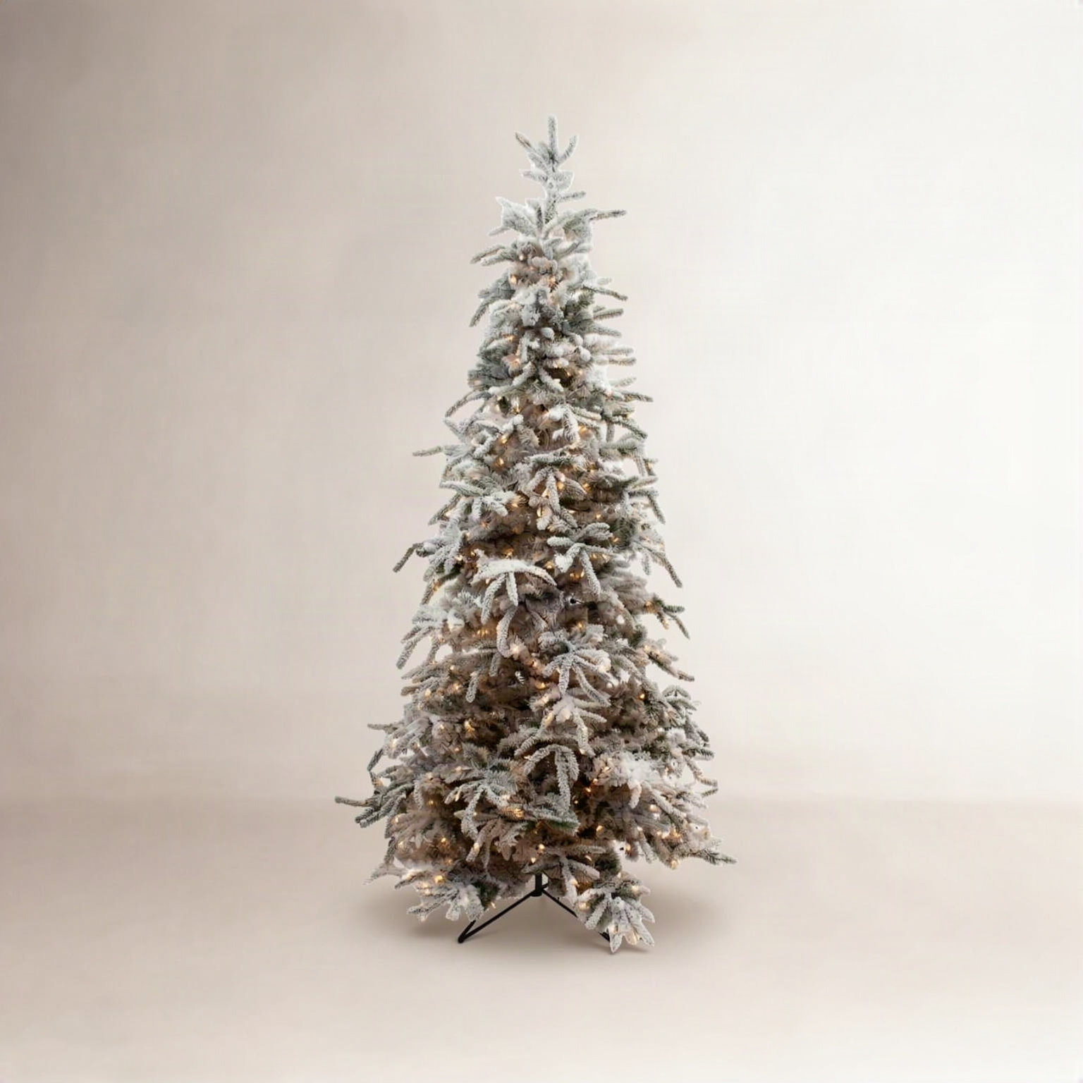 Frosted Pre-Lit Balsam Fir Christmas Tree, 9 ft.