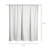 Geometric Shower Curtain with Hooks Included