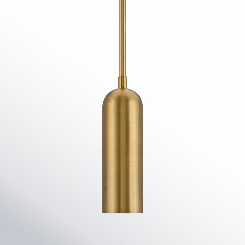Arla 1 - Light LED Pendant, Heritage Brass