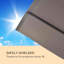 11.2cm X 11.5cm Rectangular Balcony Parasol-62757935