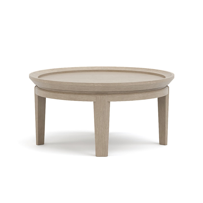 Maidstone Glass Coffee Table, 14" H x 28" L x 28" W, Sandbank