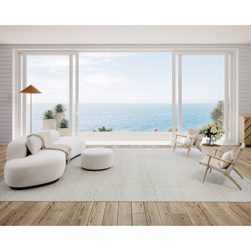 Aziza - Fog, Rectangle 10' x 14'